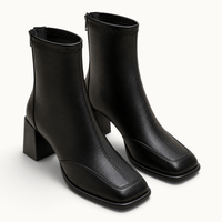 montelore-souliers Bottines Femme Talon 7 Cm Bout Carré Épais