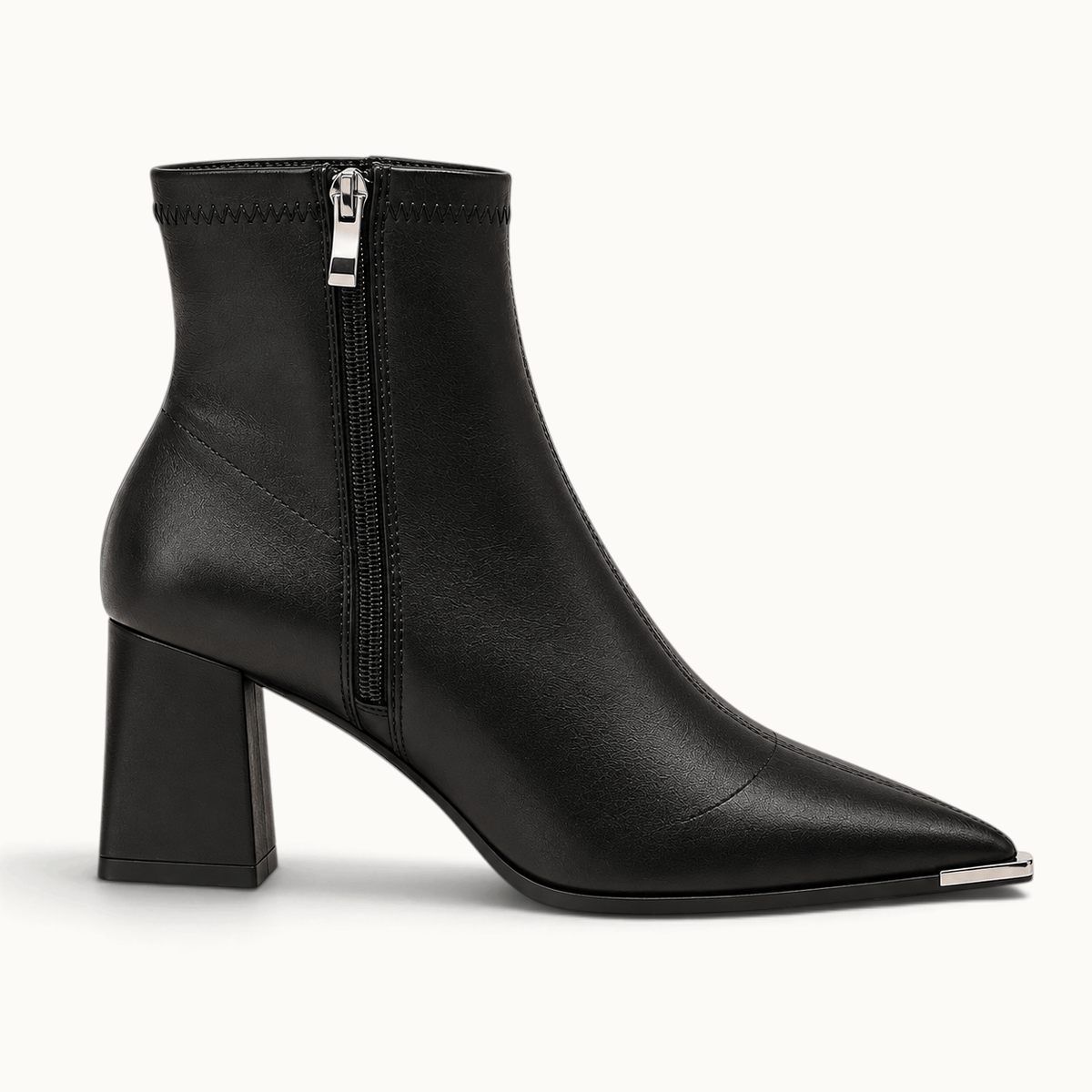 montelore-souliers Bottines Femmes Noires À Bout Pointu