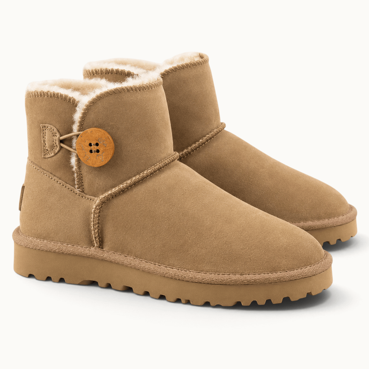 montelore-souliers Bottines Fourrées Femmes En Peau De Mouton