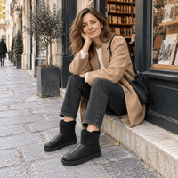 montelore-souliers Bottines Fourrure Synthétique Fourrées En Similicuir