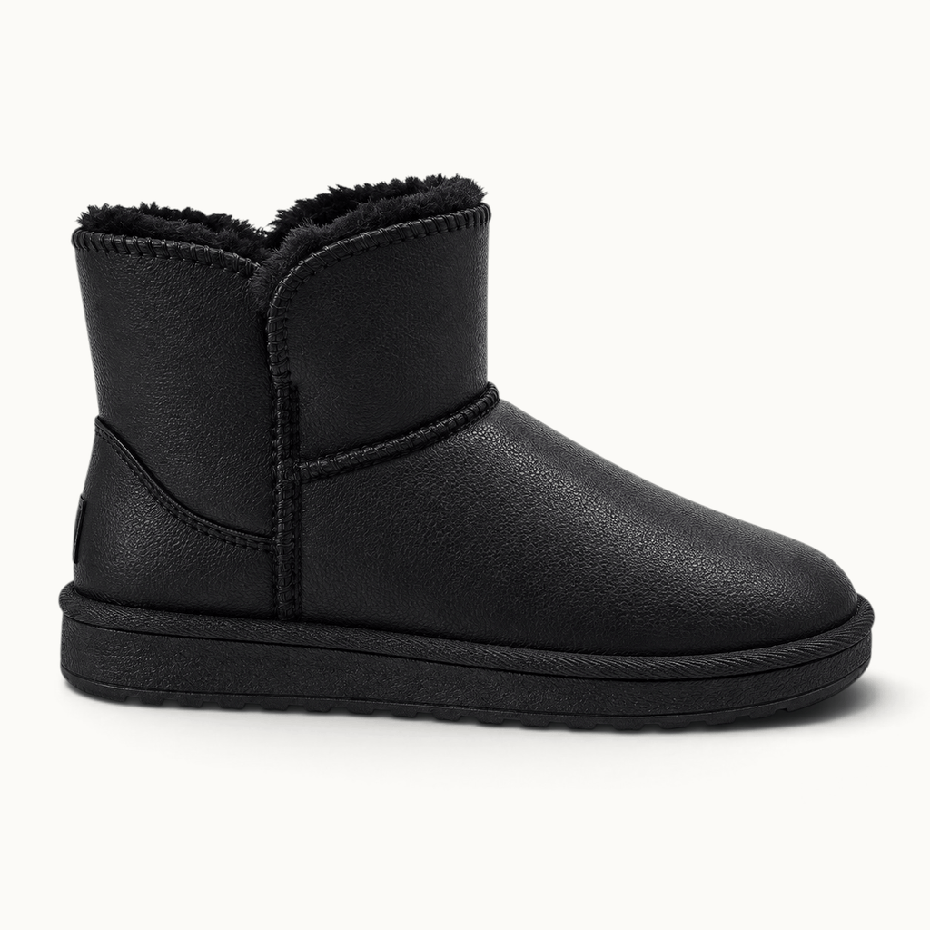 montelore-souliers Bottines Fourrure Synthétique Fourrées En Similicuir
