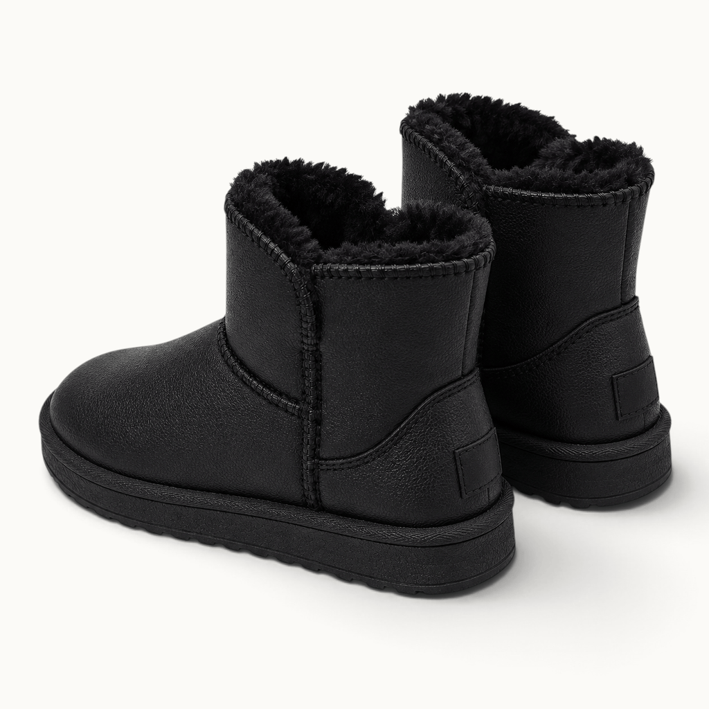 montelore-souliers Bottines Fourrure Synthétique Fourrées En Similicuir