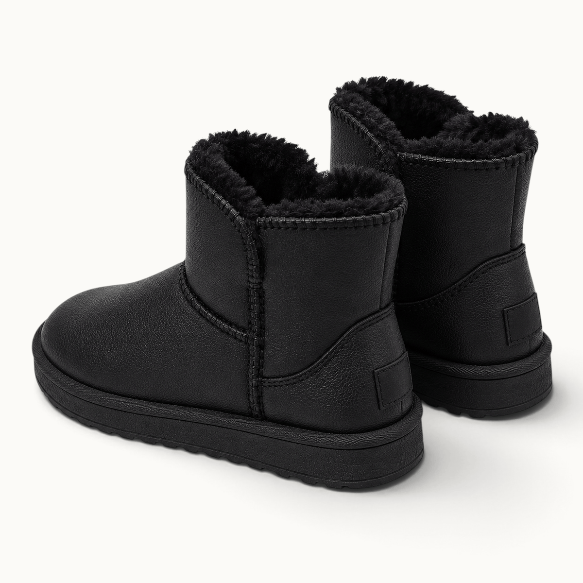 montelore-souliers Bottines Fourrure Synthétique Fourrées En Similicuir