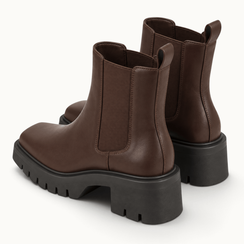montelore-souliers Bottines Hautes Femme Chelsea Plateforme