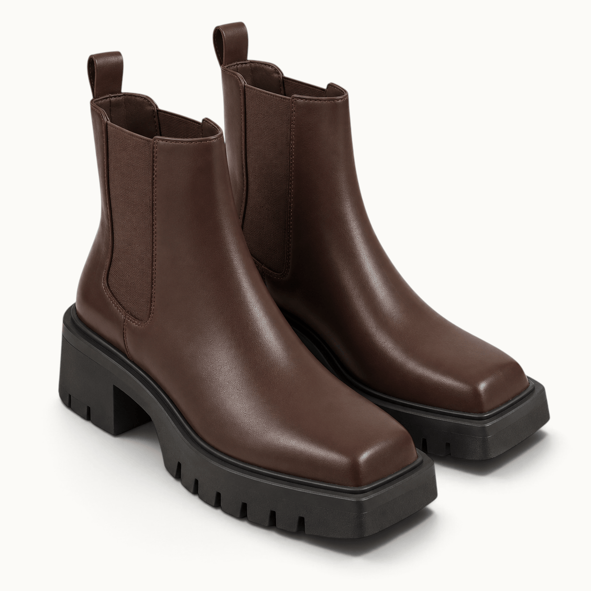 montelore-souliers Bottines Hautes Femme Chelsea Plateforme