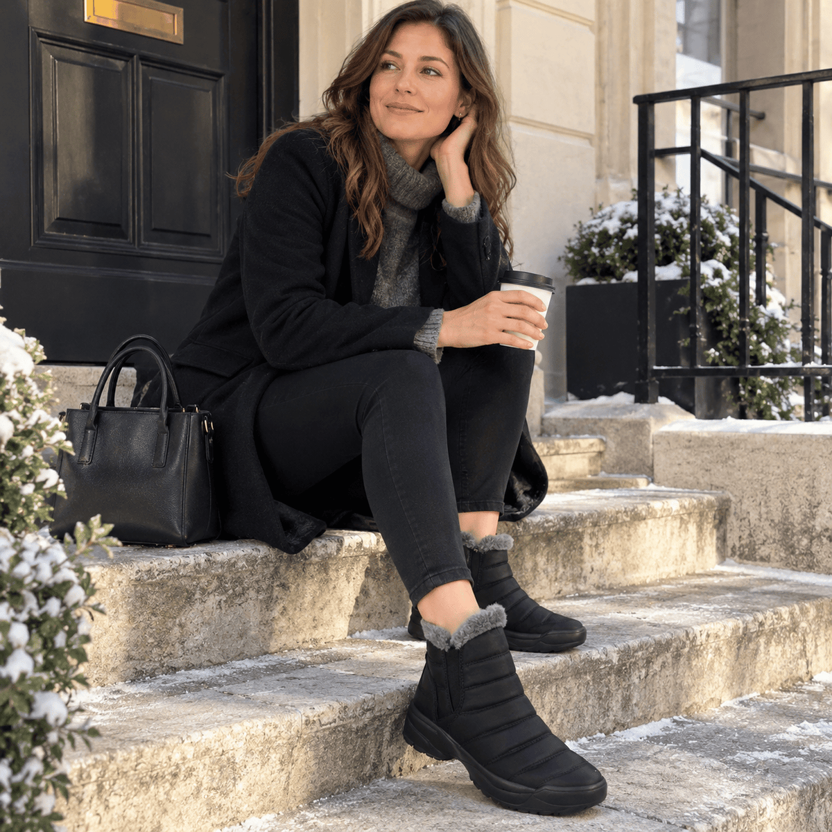 montelore-souliers Bottines Hiver Fourrées Matelassées
