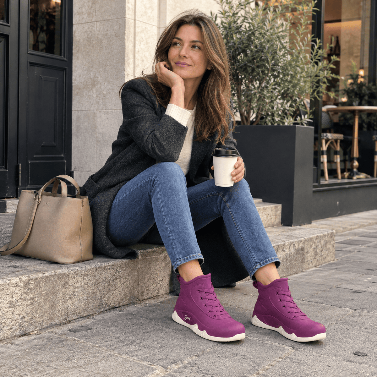 montelore-souliers Bottines Imperméables Style Baskets