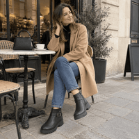 montelore-souliers Bottines Noire Fourrées En Similicuir