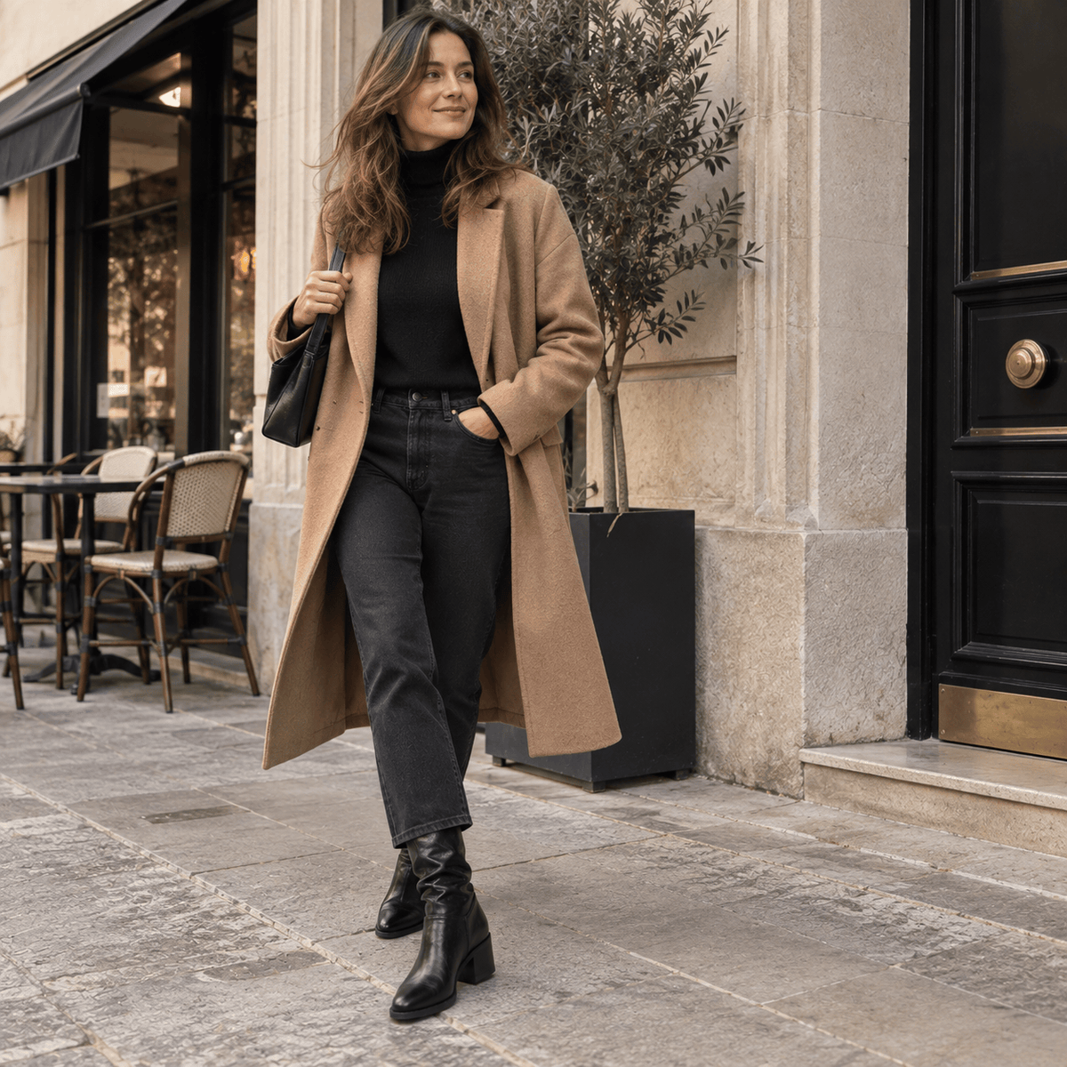 montelore-souliers Bottines Noires À Talons Plissé Bout Pointu
