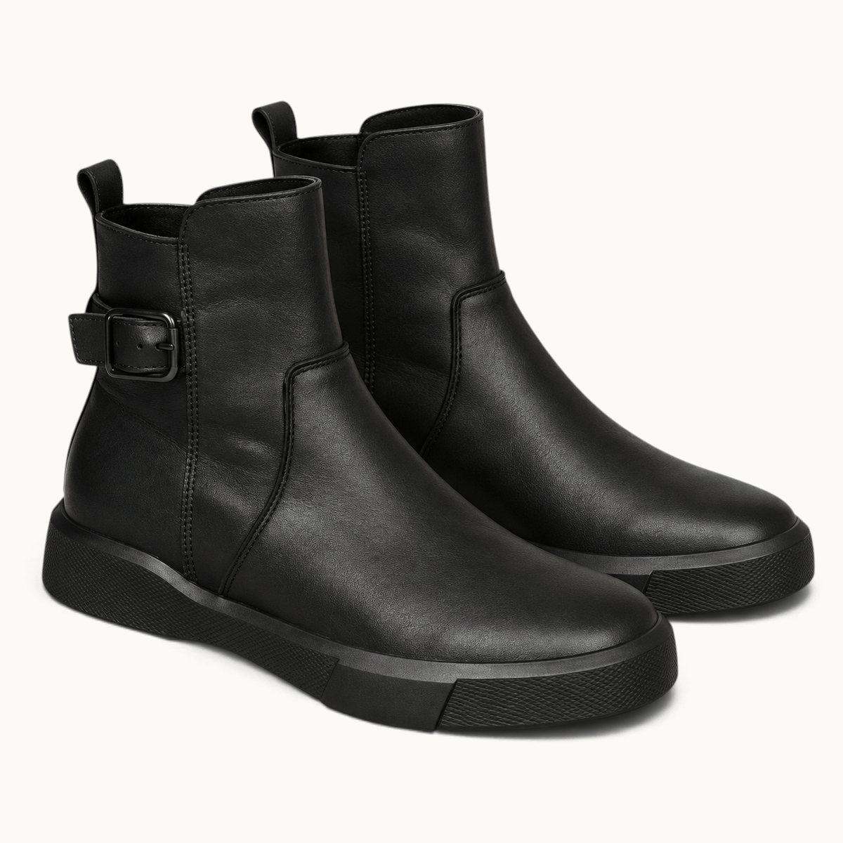 montelore-souliers Bottines Noires Plates