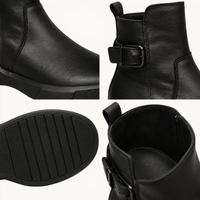 montelore-souliers Bottines Noires Plates