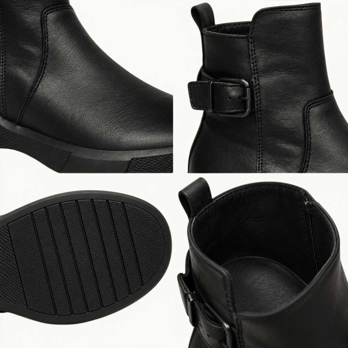 montelore-souliers Bottines Noires Plates