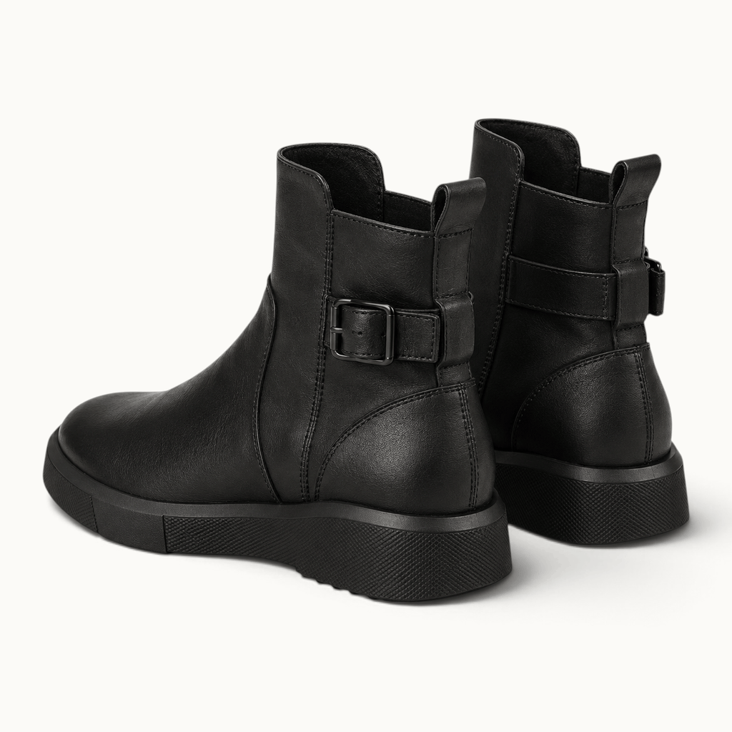 montelore-souliers Bottines Noires Plates