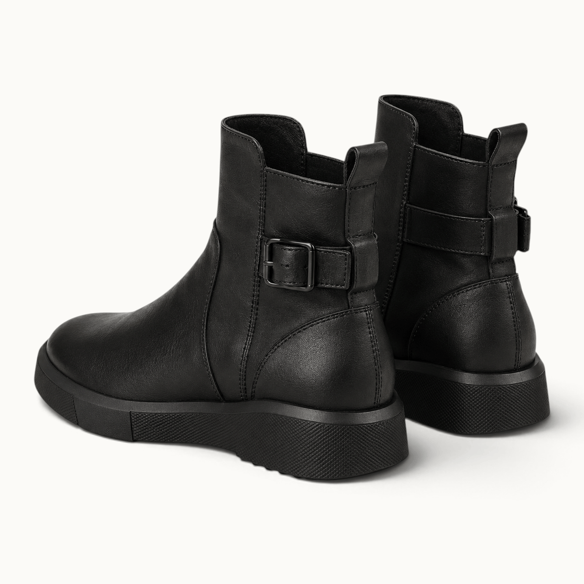 montelore-souliers Bottines Noires Plates