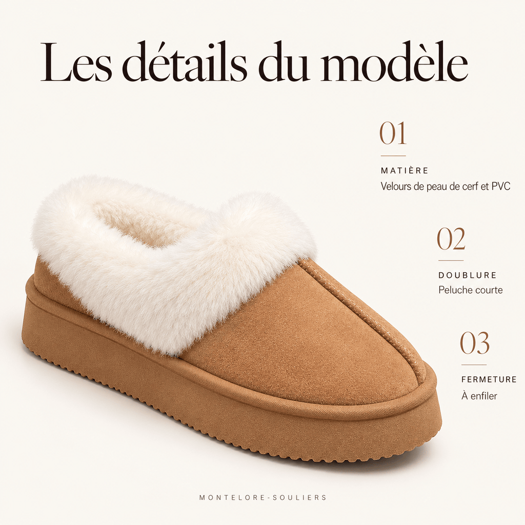 montelore-souliers Bottines Plateforme Fourrées