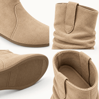 montelore-souliers Bottines Plates Femme En Suédine