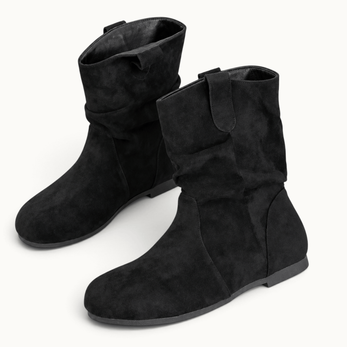montelore-souliers Bottines Plates Femme En Suédine
