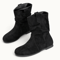 montelore-souliers Bottines Plates Femme En Suédine
