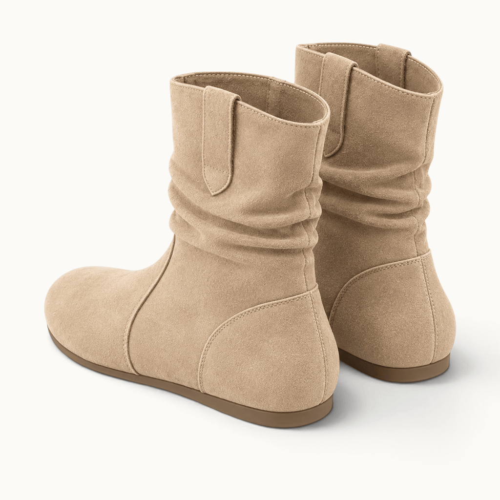 montelore-souliers Bottines Plates Femme En Suédine