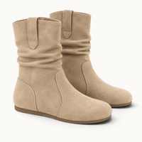 montelore-souliers Bottines Plates Femme En Suédine