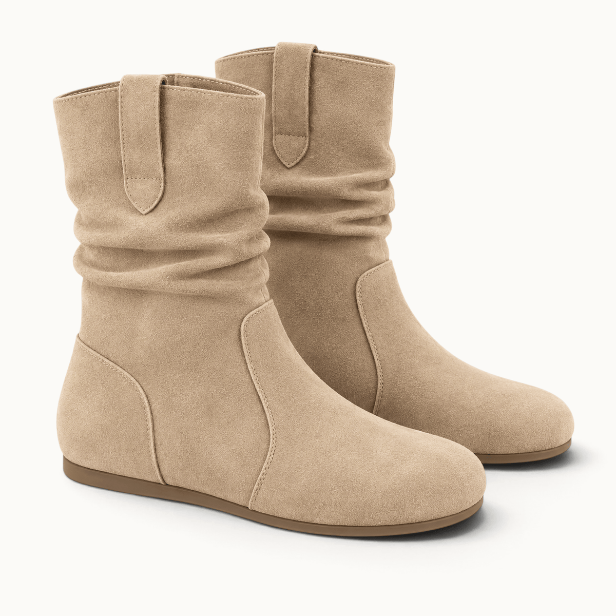 montelore-souliers Bottines Plates Femme En Suédine