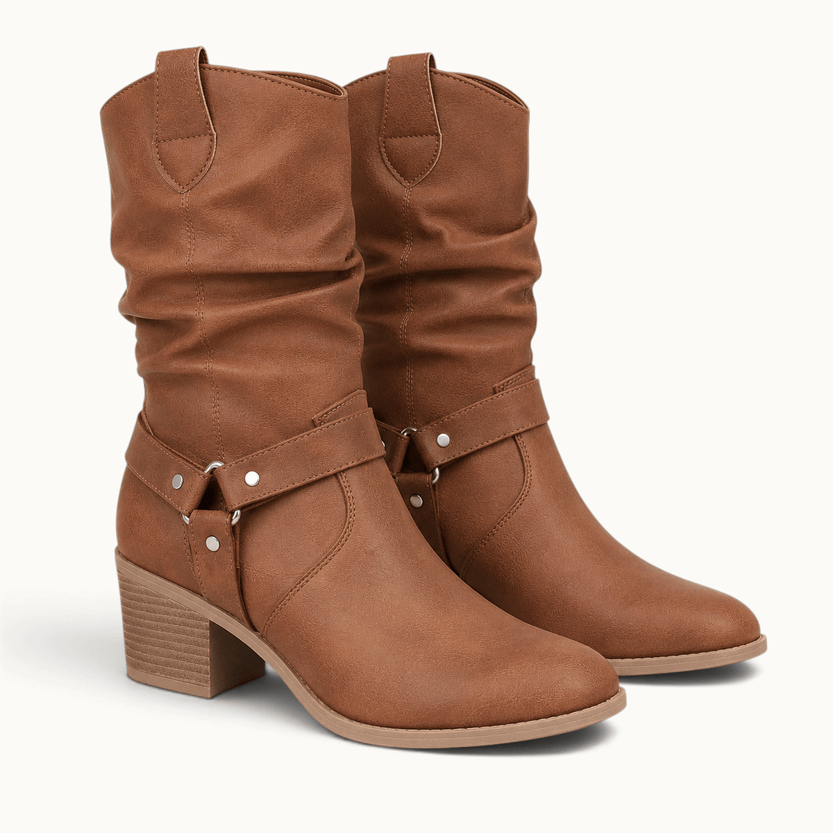 montelore-souliers Bottines Polyuréthane Western Marron