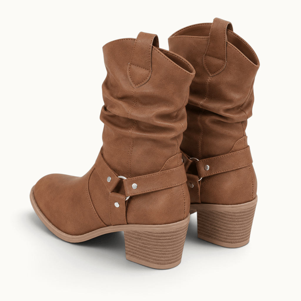 montelore-souliers Bottines Polyuréthane Western Marron