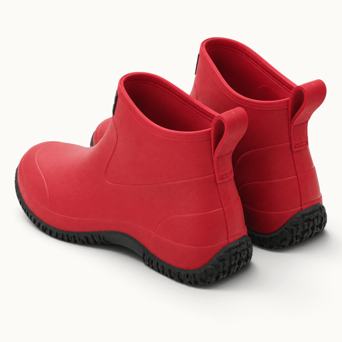 montelore-souliers Bottines PVC Rouges Imperméables