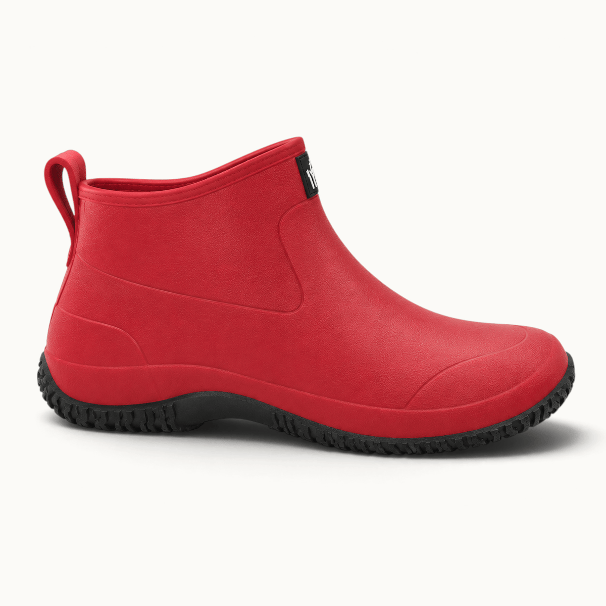 montelore-souliers Bottines PVC Rouges Imperméables