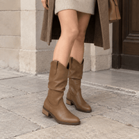 montelore-souliers Bottines Santiags À Bout Pointu