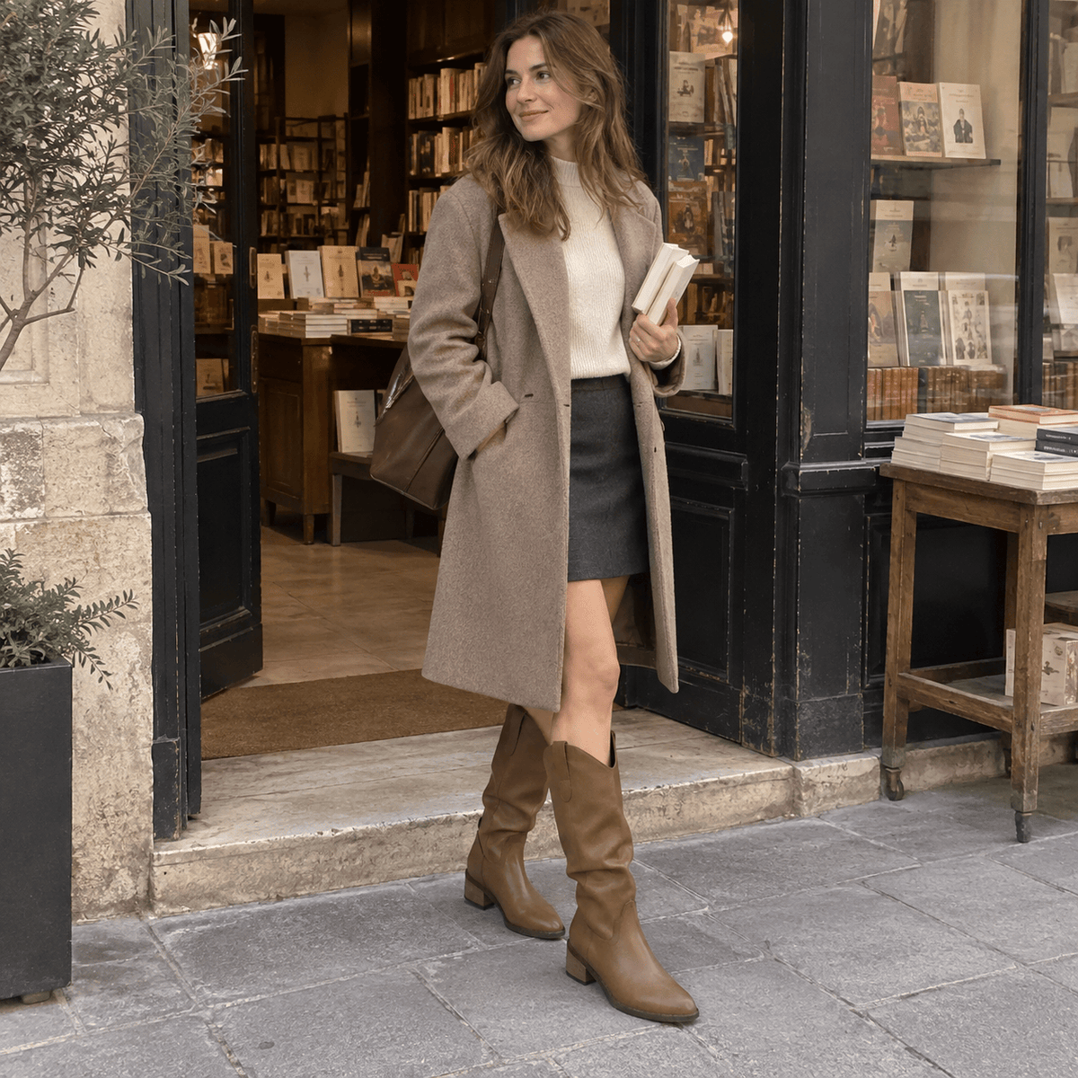 montelore-souliers Bottines Santiags À Bout Pointu