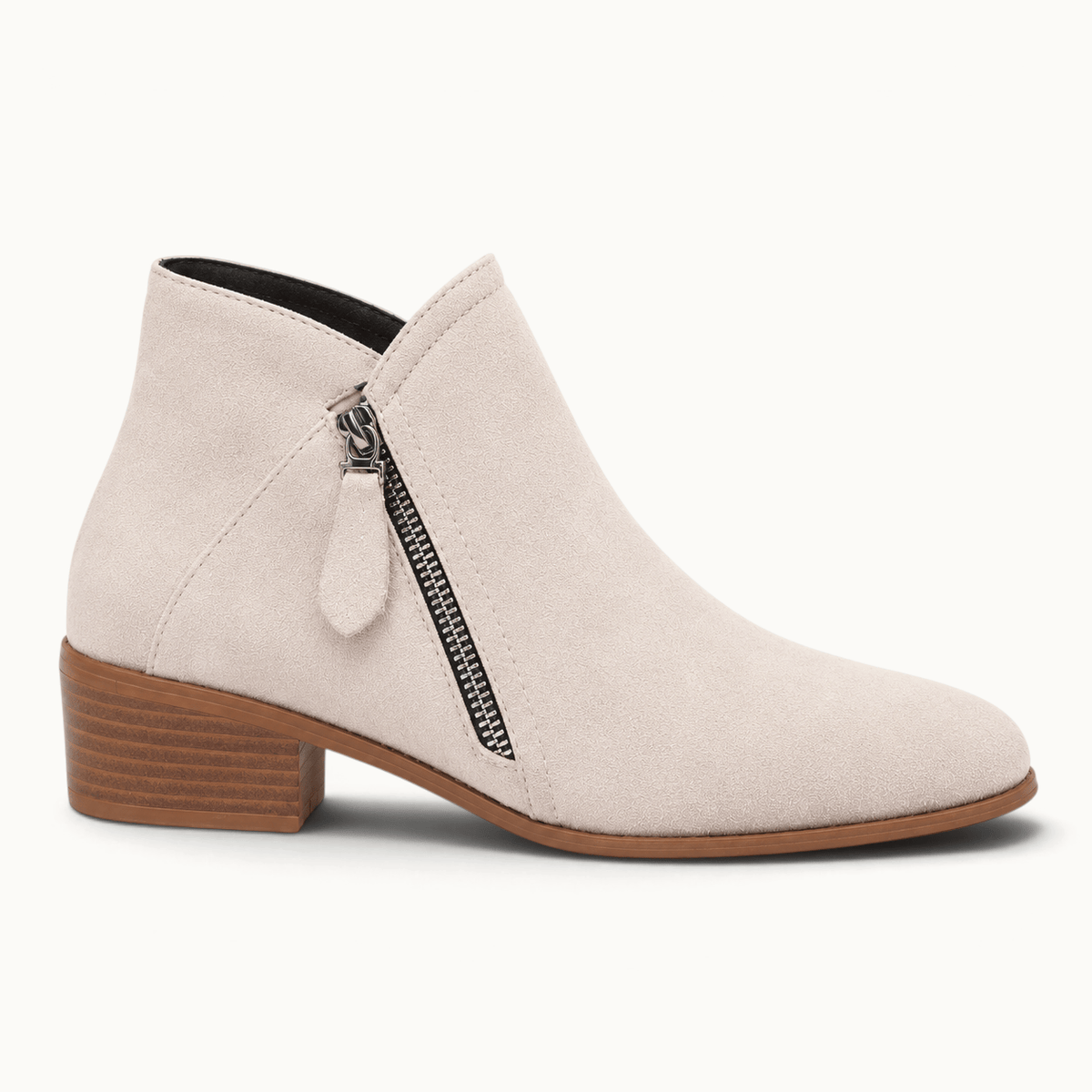 montelore-souliers Bottines Suédine À Talon Carré