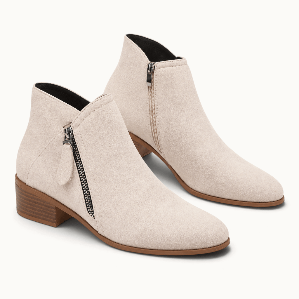 montelore-souliers Bottines Suédine À Talon Carré