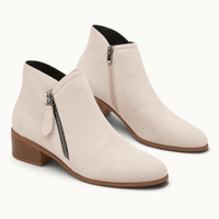 montelore-souliers Bottines Suédine À Talon Carré