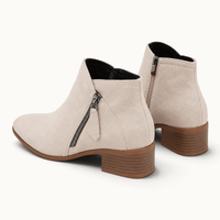 montelore-souliers Bottines Suédine À Talon Carré
