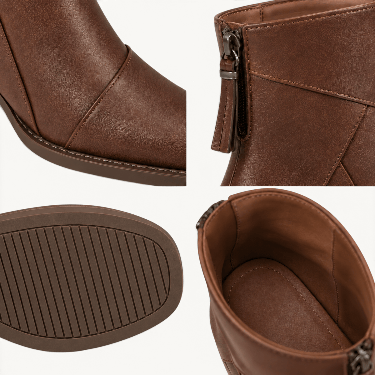 montelore-souliers Bottines Talon Carré Bout
