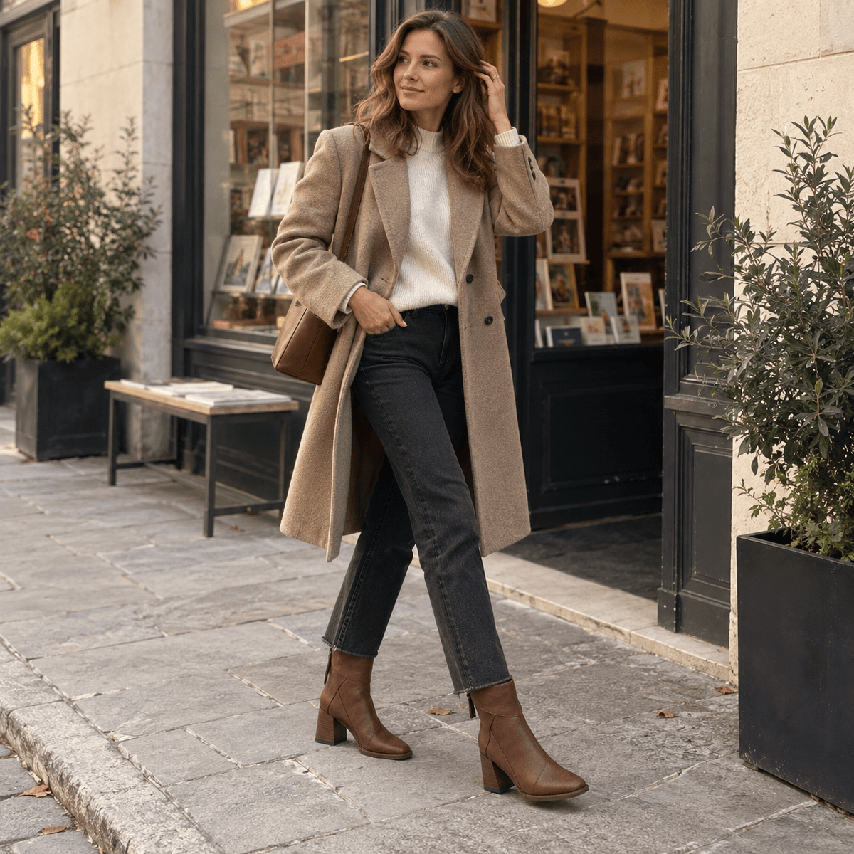 montelore-souliers Bottines Talon Carré Bout