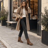 montelore-souliers Bottines Talon Carré Bout