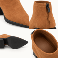 montelore-souliers Bottines Talon Imprimé Léopard Bout Pointu