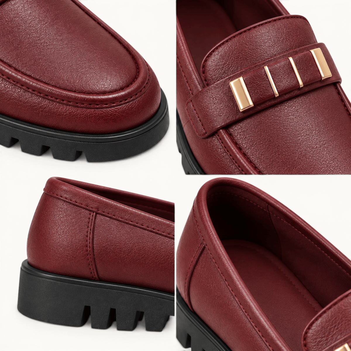 montelore-souliers Chaussures Mocassins Bordeaux