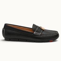 montelore-souliers Femme Mocassins En Cuir Noir