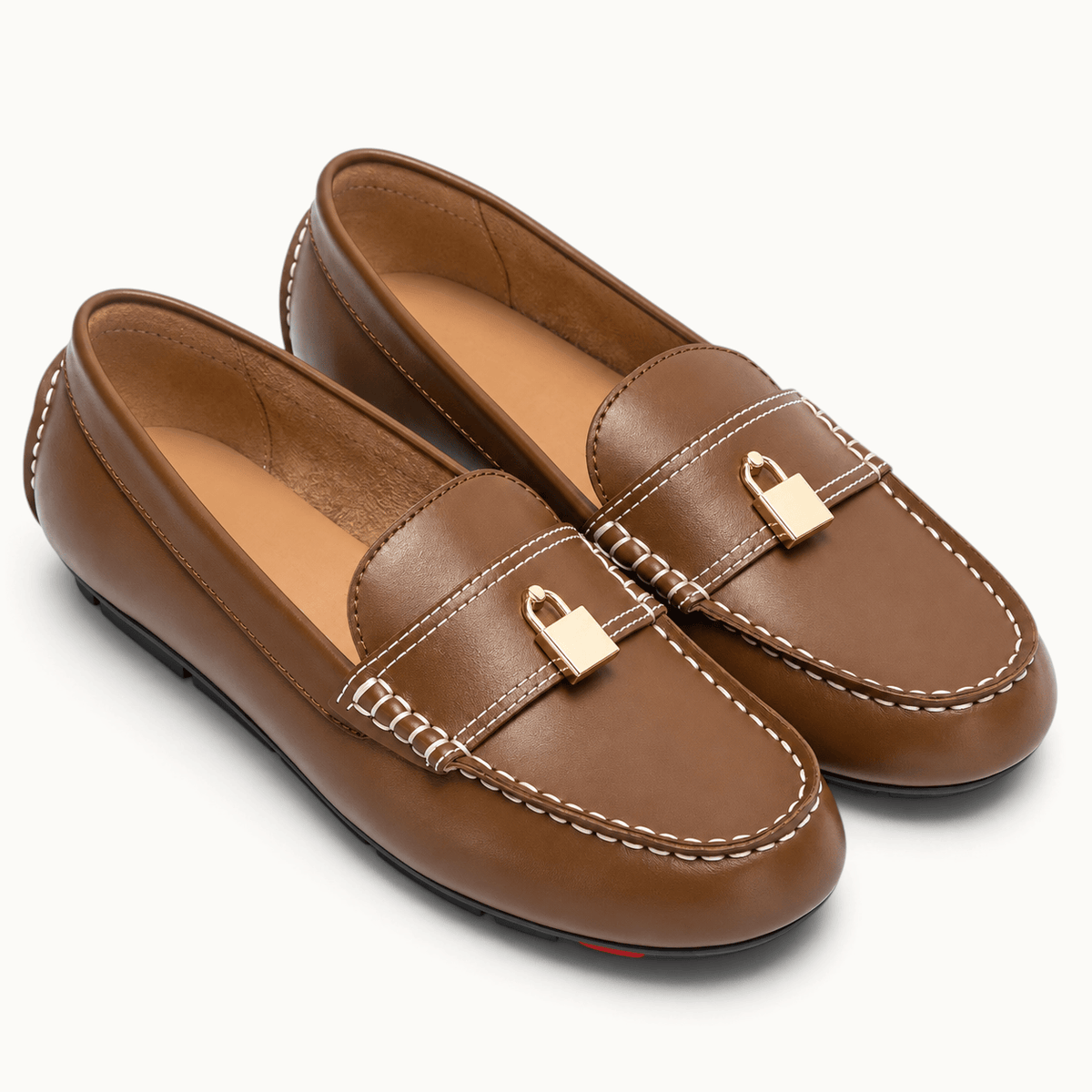 montelore-souliers Femme Mocassins En Cuir Noir