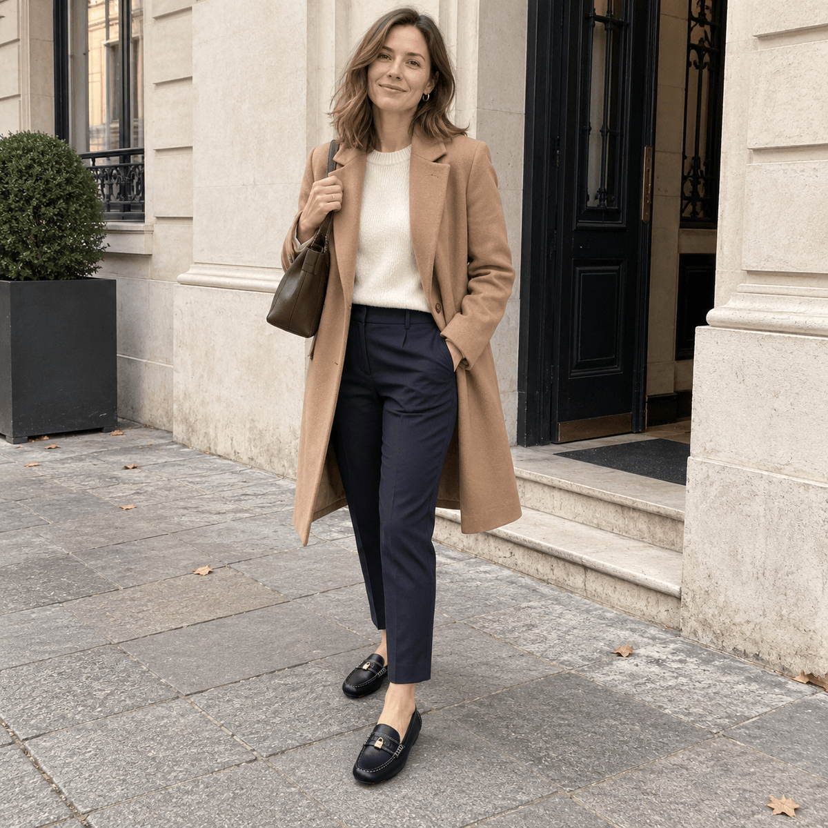 montelore-souliers Femme Mocassins En Cuir Noir