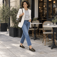 montelore-souliers Mocassin Femme Cuir Marron À Boucle