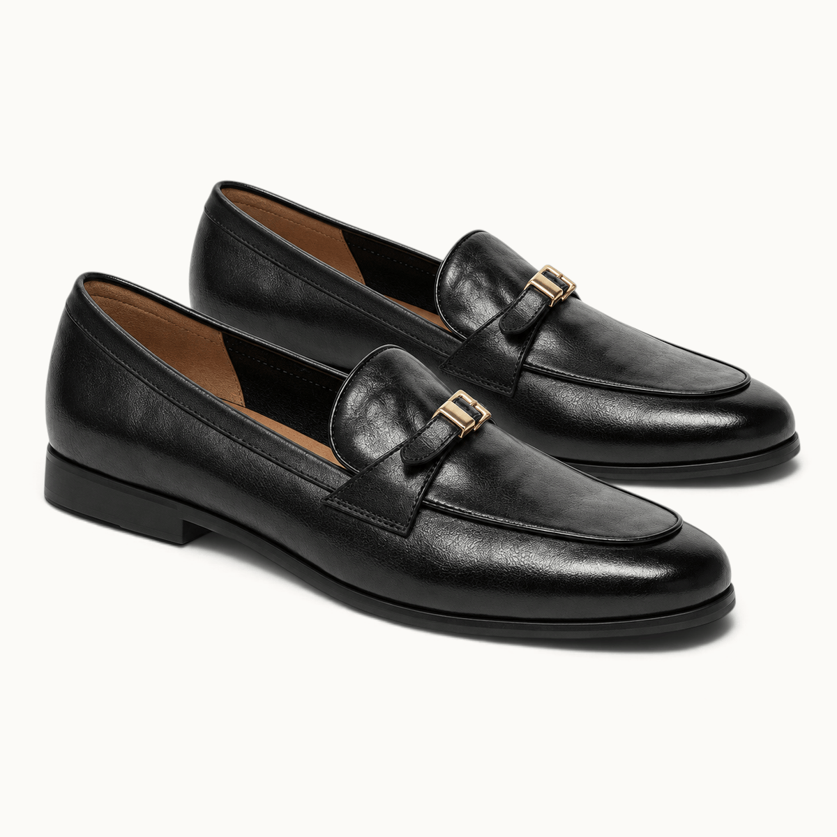 montelore-souliers Mocassin Femme Cuir Marron À Boucle