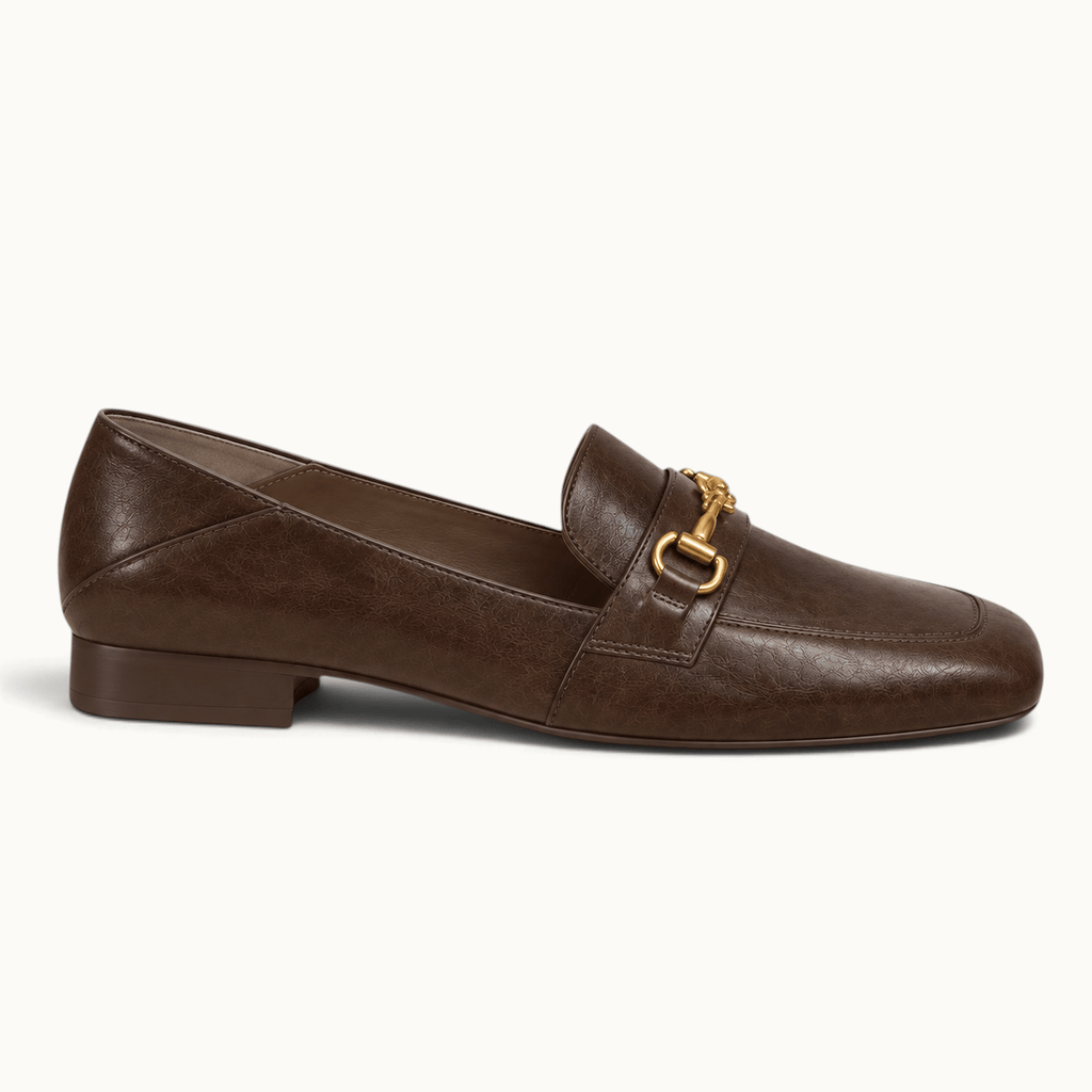 montelore-souliers Mocassins À Boucle Métallique Bout Carré