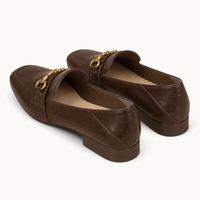 montelore-souliers Mocassins À Boucle Métallique Bout Carré