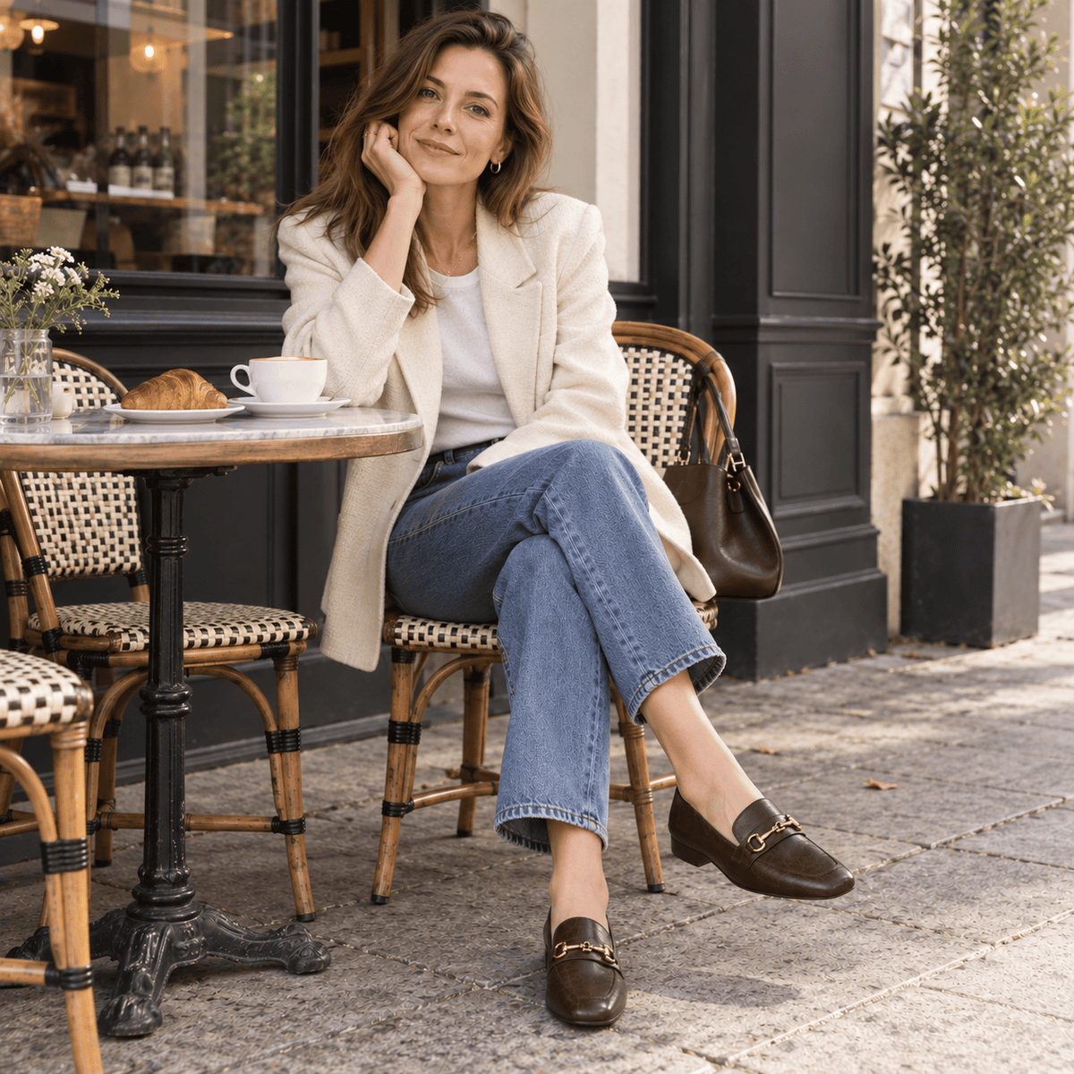 montelore-souliers Mocassins À Boucle Métallique Bout Carré