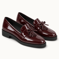 montelore-souliers Mocassins À Gland Vernis Bordeaux
