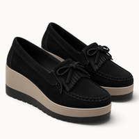 montelore-souliers Mocassins À Plateforme En Suédine